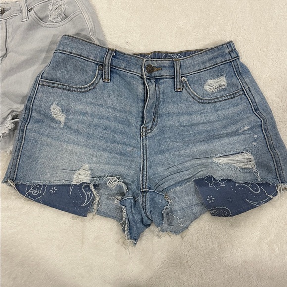 BOGO: Aerie Blue and Gray Jean Shorts - Picture 2 of 7